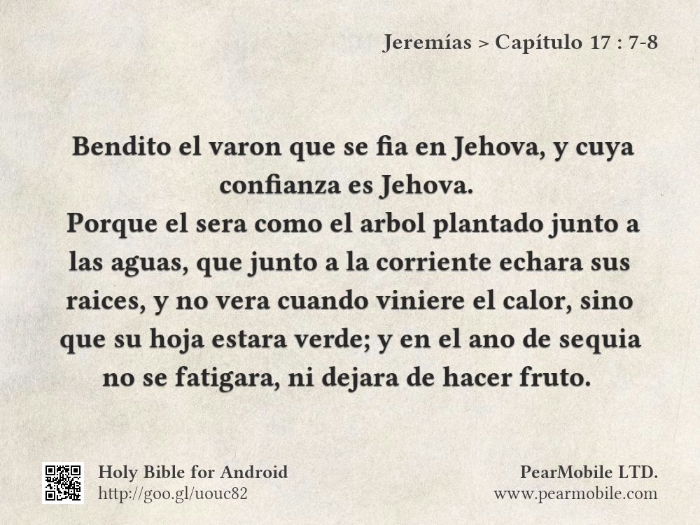 Jeremías, Capítulo 17:7-8